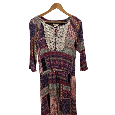 Esprit Womens  Size 12 Maroon Pattern Dress