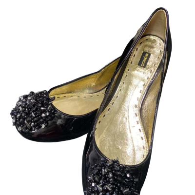 Mimco Neptune Ballet Black Shoe Size 36