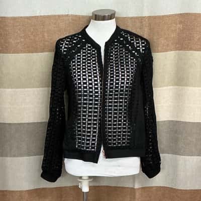 Thurley Womens  Size 8 Blazer Black  