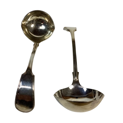 Walker & Hall A1 Silver Plated Soup Ladles 