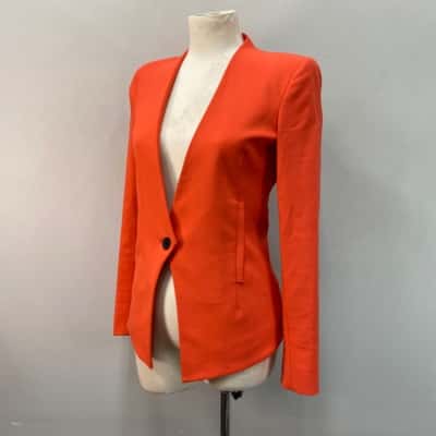 Saba Womens  Size 8 Blazer Orange 