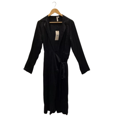 *NEW* Bec + Bridge Amber Long Sleeve Silk Wrap Maxi Dress Size 8AU/4US - Black (RRP $550)