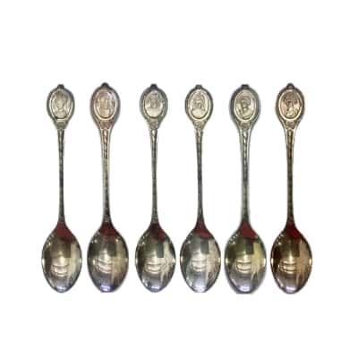 Franklin Mint Sterling Silver Sovereign Queens Spoon Collection
