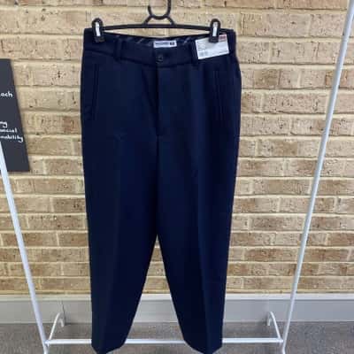 Uniqlo Womens navy wool wide pants Size 28 