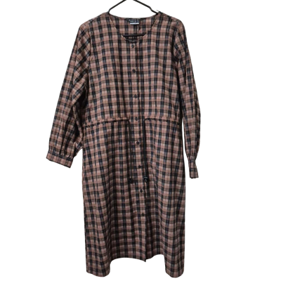 Marco Polo Womens Size 14 Dress Toffee Check