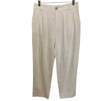 Sportscraft Kayla White Linen Mix Pants  Size 12 