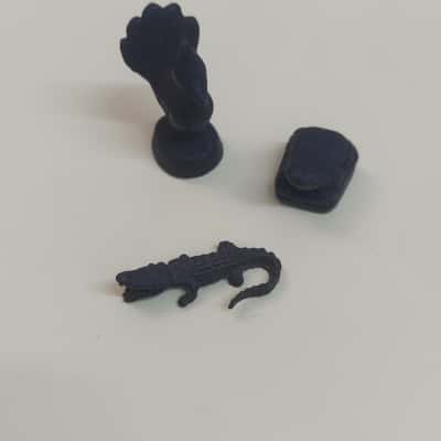 Set of 3 Animal Burmese Bronze Weights