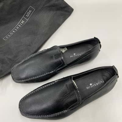 Florsheim - Mens Corona Leather Slip-on Loafers - Size 11EE(UK) / 12EE (USA)/ 46EE(EURO - Black