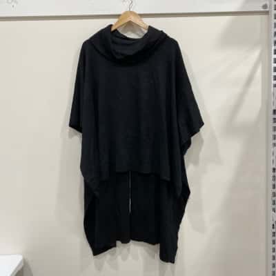Taking Shape Womens  Poncho Black  Sparkle