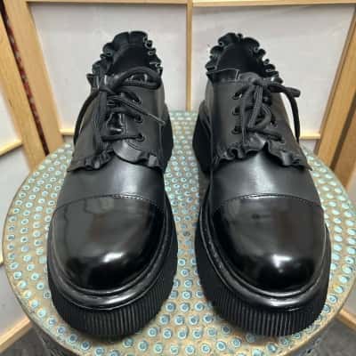 MOREO BLACK LABEL Women's Leather Platforms Black Shoes Size 41