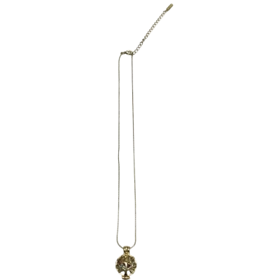 Mestige Tree Of Life Locket With Four Colourful Zirconia On Gold Chain