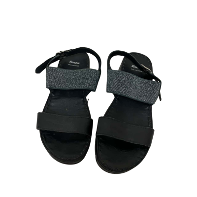 Bata Womens  Size 37 Black  / Silver Sandals