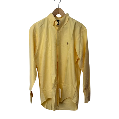 BNWT Ralph Lauren Mens  Size 15 / 34 Long Sleeve Shirt Yellow 