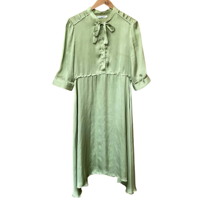Kinki Gerlinki Light Green Satin Dress Size 3 