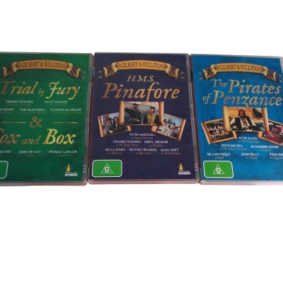 Gilbert & Sullivan DVD Comic Opera Collection - The Pirates of Penzance, H.M.S Pinafore, Trial by Fury & Cox and Box