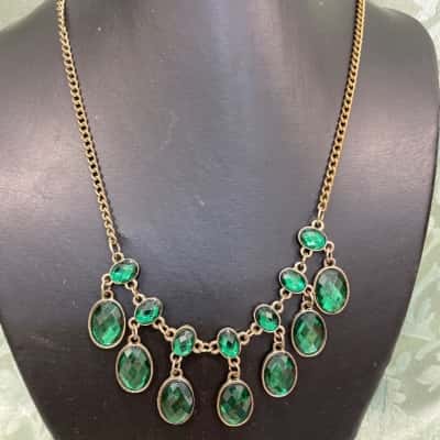  Womens Necklace Green 