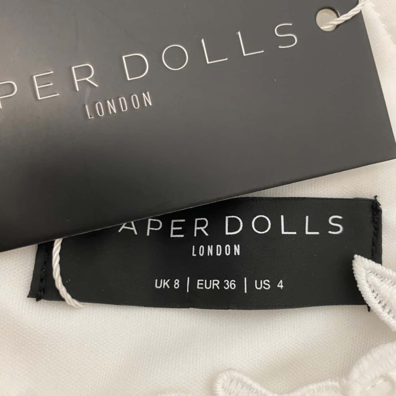 Womens PAPER DOLLS London Off White Fishtail Dress Brand New(s)