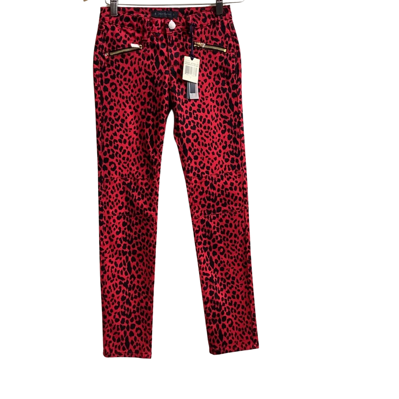 INC International Concepts Women's Leopard Skinny Jeans Gray Size 10