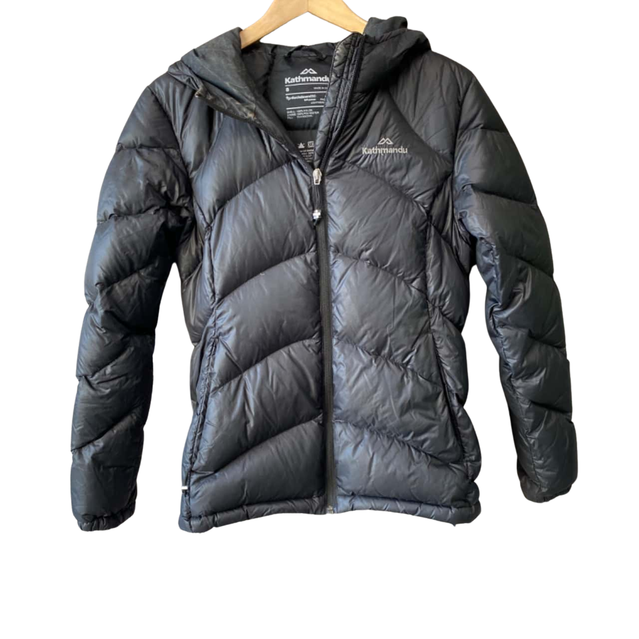 Kathmandu Womens Size 8 550 Puffer Jacket Black (s)