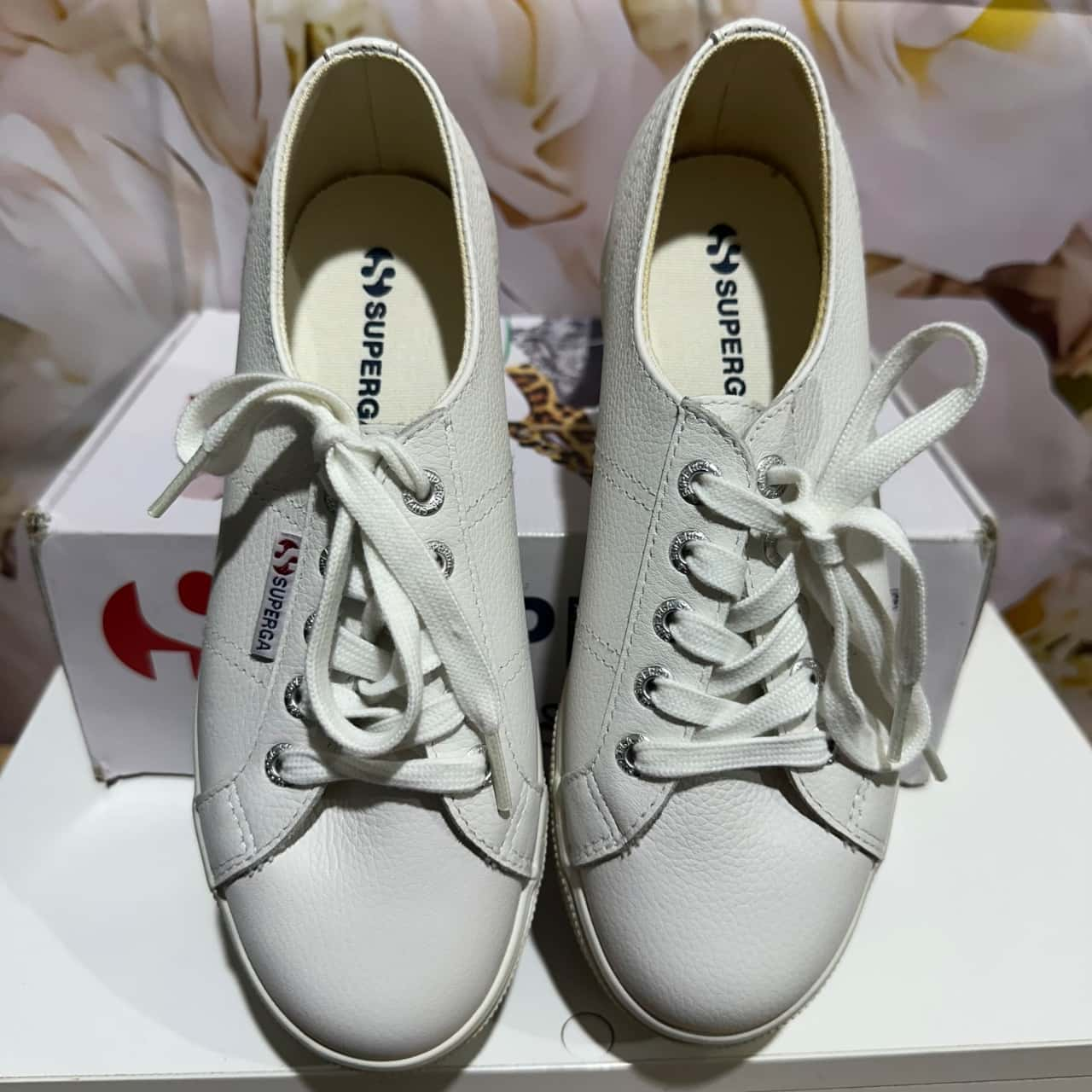 Superga Womens Platform Sneaker Size 37 Chunky Sole Shoe