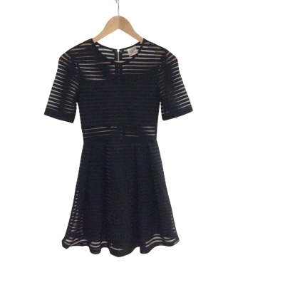 Angel Biba Womens  Size 6 Midi Dress Black  