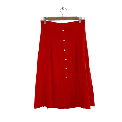 Vero Moda Womens  Size S / XS A-Line Skirt / Midi Skirt Orange 