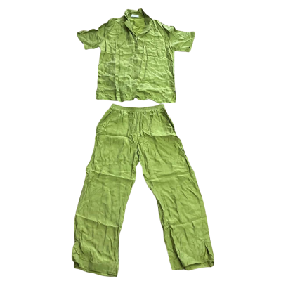 Nude Lucy Olive Green 2pcs Set Top & Pants Size S