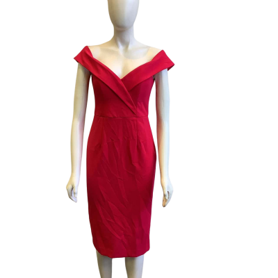 BNWT Sheike Women's Size 10 Amore Dress Raspberry 