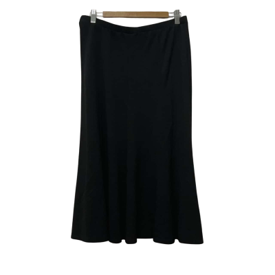 Liz Jordan Womens  Size S Midi Skirt Black  