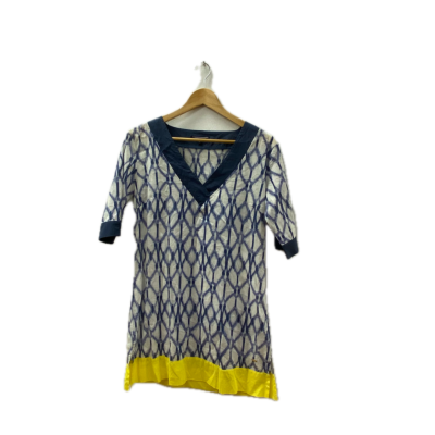 Tommy Hilfiger Womens  Long top Size 8 Blue / White / Yellow 