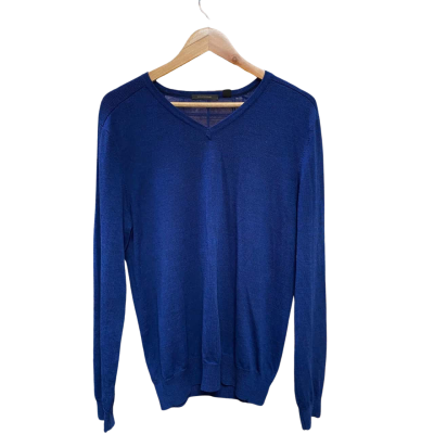 Country Road Mens  Size M V-Neck Jumper Navy Blue 