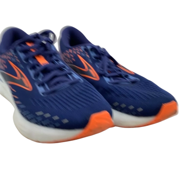 Brooks Mens “Glycerin 20” Runners, Size UK11; US12; EUR46, Navy Blue / Orange / White 