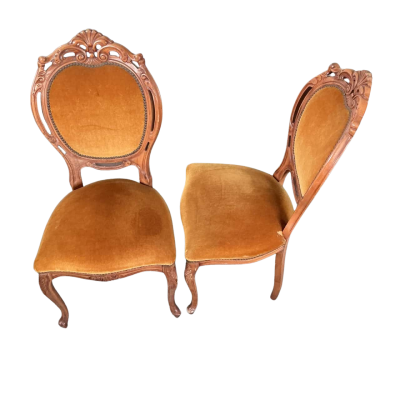 Vintage carved wood Chairs