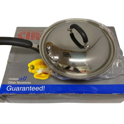 Circulon 30cm Covered Deep Skillet Stainless Steel Non Stick Cookware