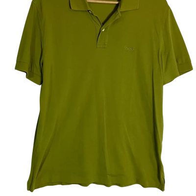 Hugo Boss Size L Men's Polo Shirt Olive 