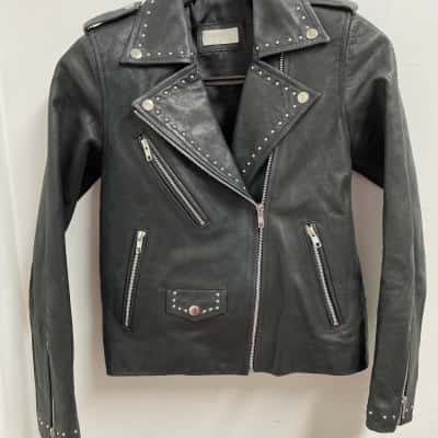 Steele Womens  Size S Black  Leather Jacket