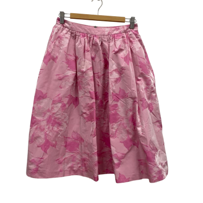Forever New Women's Size 8 Pleated Skirt with Pockets Pink  