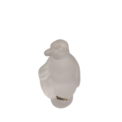 Vintage Sevres Crystal Emperor Penguin