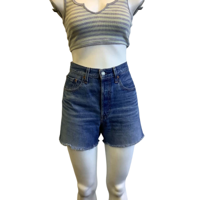 Levis Women's Size W32 Skinny Jorts Blue 