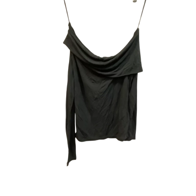 Witchery Womens  Size XS Black  draped asymmetrical top