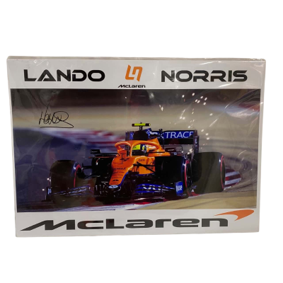 Lando Norris McLaren Signed Poster 