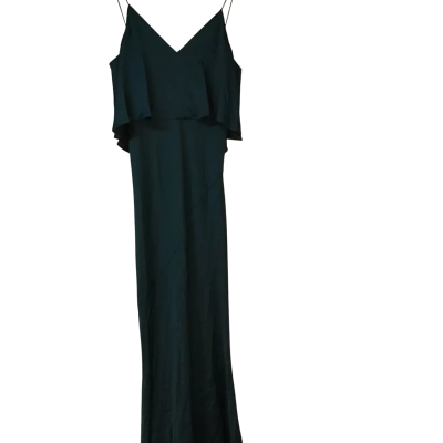 Shona Joy Womens  Size 12 Maxi Dress / Shoestring Strap Dress Green 