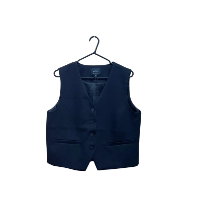 Decjuba Womens Best Top Size 14 V-Neck Black  