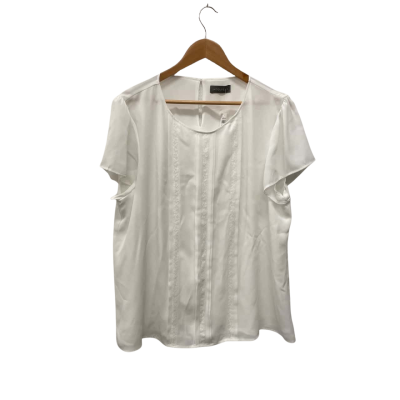 Jacqui-E Womens  Size 18 Blouse White 