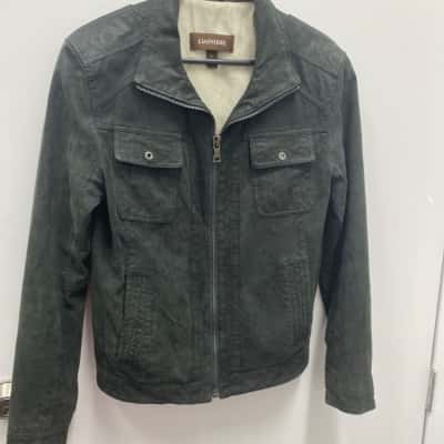  Mens  Size 36 / 38 Denim Jacket Black  