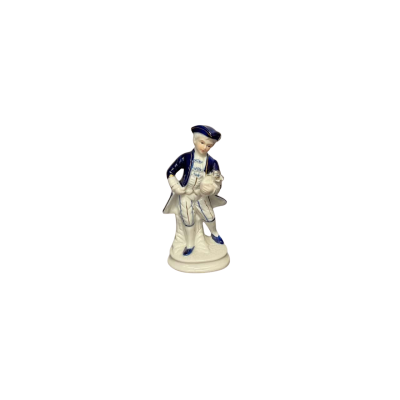 Vintage Ceramic Boy Statue 