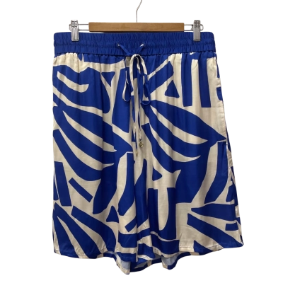 Veronika Maine Womens  Size 12 Shorts Blue / Cream 