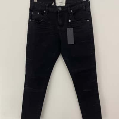 One Teaspoon Women's Size 26 Black Punk Stretch Jeans Black NEW with Tags