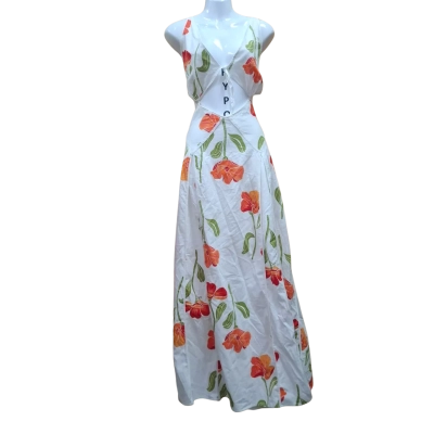 Sabo Skirt Womens  Size 16 Floral Dress Floral / Green / Orange / Red / White 