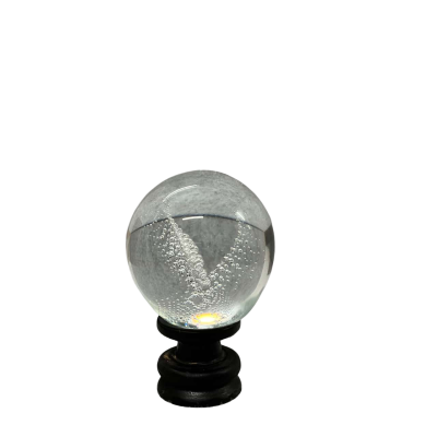 Oasis Crystal - controlled bubble paperweight